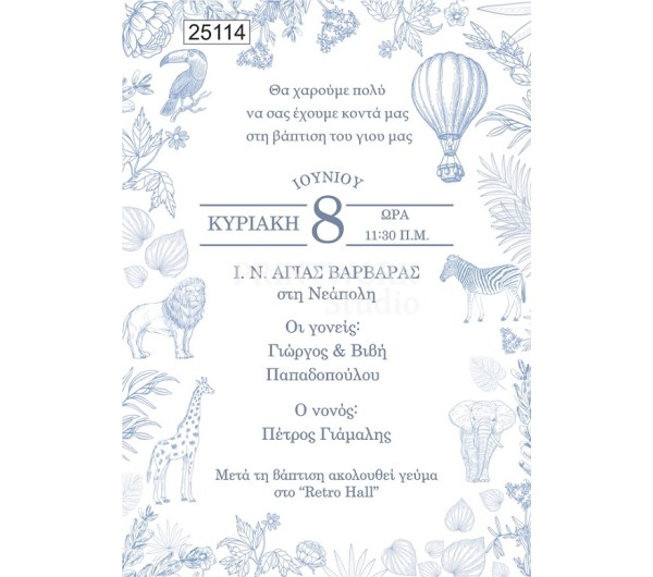 Οικονομικό προσκλητήριο πάπυρος Toile (Toile de Jouy)